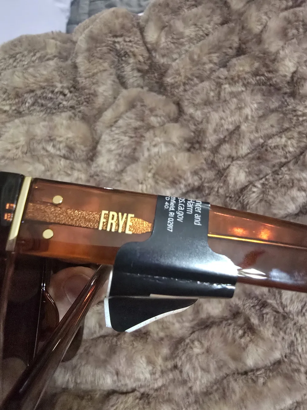 Frye Women's Brown Tortoiseshell Square Sunglasses